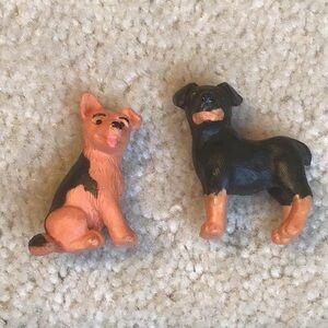 Set of 2 Vintage Dog Figurines, M.E.G., 1994